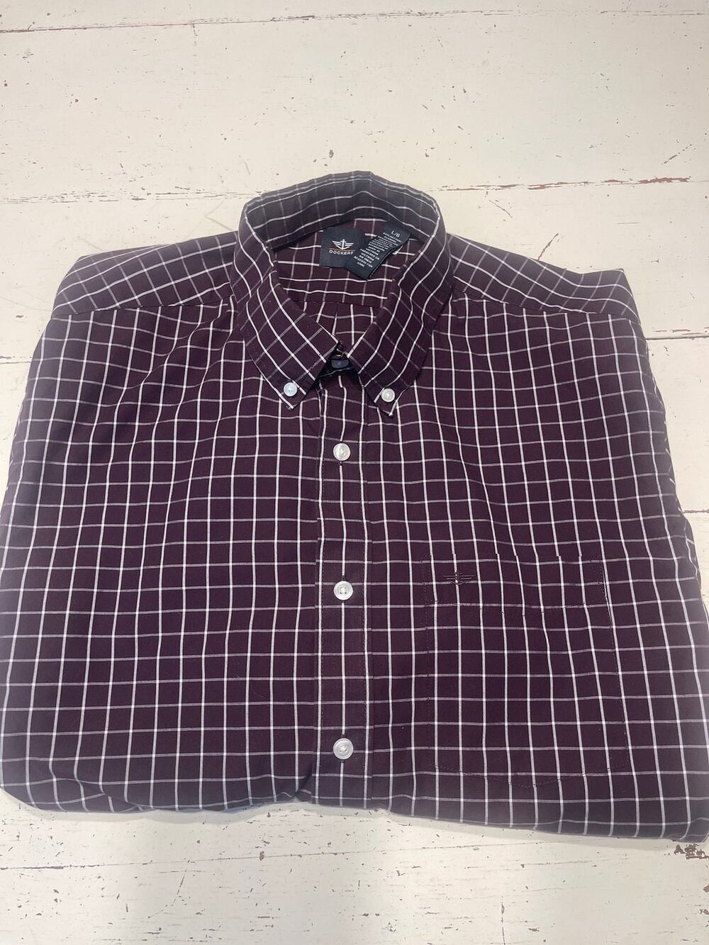 Mens Dockers LS Button Shirt. SIZE LG